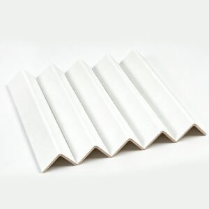 White Paper Edge Protectors for Clean Retail and Export Packaging