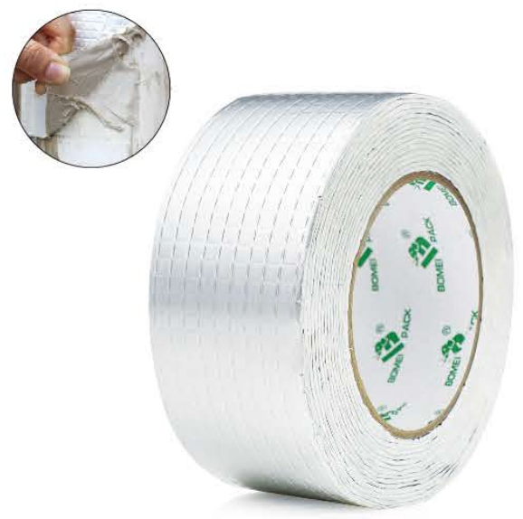 Aluminum butyl tape roll for sealing and weather protection