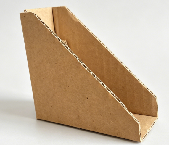 Corrugated paper edge protector profile for cushioned corner protection