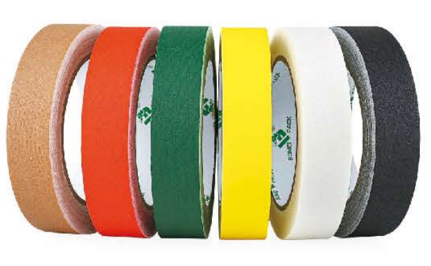 Multiple colors of gaffer tape for fixing and identification