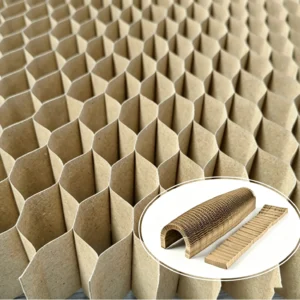 Expandable honeycomb paper core for lightweight structural packaging support