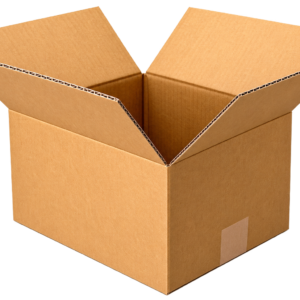 Open corrugated shipping box for export packaging