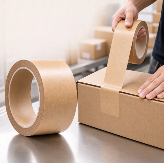 Kraft paper tape used for carton sealing